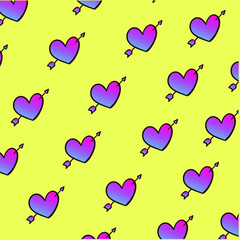 design vector art background of love 