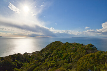 千葉県　鋸山から望む東京湾