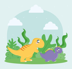velociraptor and spinosaurus