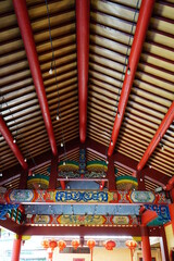 Fototapeta na wymiar chinese temple ceiling decoration design