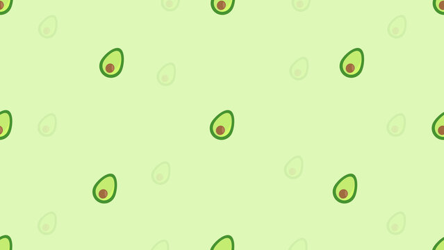 cute small avocado seamless pattern background, fruit pattern background, perfect for wallpaper, backdrop, postcard, and background