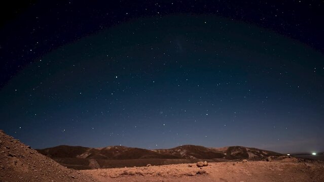 Nightlapse del desierto de Atacama. San Pedro. 4K
