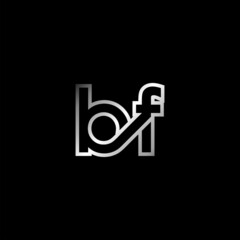 BF Letter Initial Logo Design Template Vector Illustration