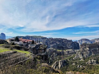 Ausblick auf die Meteoraklöster in Griechenland
