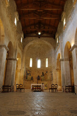 Serramonacesca - Abruzzo - Abbey of San Liberatore in Maiella - Central nave