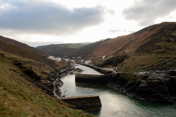 The village of Boscastle in Cornwall