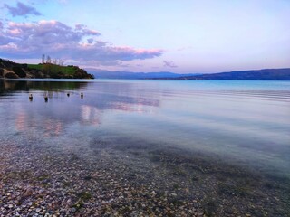 Spiegelung des Himmels im Mittelmeer