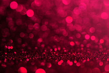 Soft image abstract bokeh dark red with light background.Red color night light smooth backdrop or...
