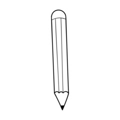 Pencil icon hand drawn vector illustration