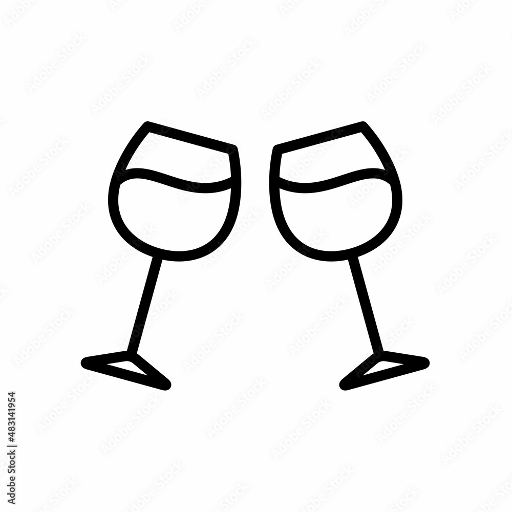 Canvas Prints Wine Icon Design Vector Logo Template Illustration Sign And Symbol