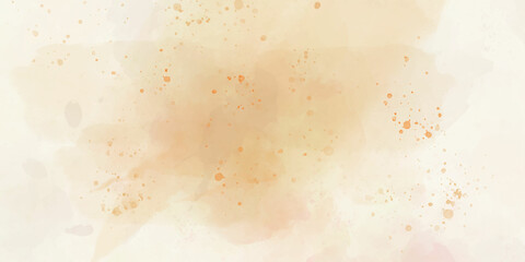 abstract background with drops soft yellow watercolor watercolor dots on the background. soft yellow drops of paint on white background background with color brush strokes.