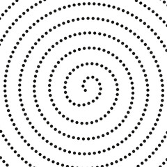 abstract background spiral black dots