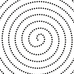 abstract background spiral black dots	
