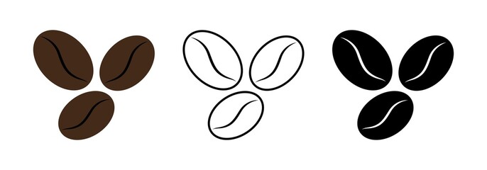 Coffee icon. Bean Coffee icon, vector illustration