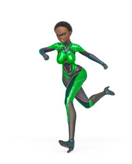 super girl is running late