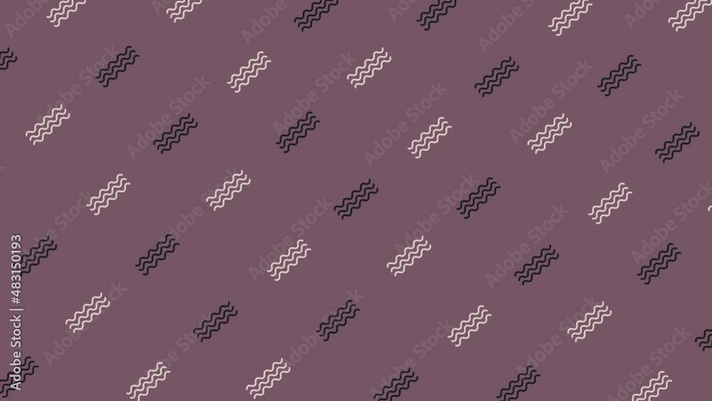 Poster Pattern of geometric shapes in retro, memphis 80s 90s style. Animated vintage abstract background. Seamless pop art design. 4K video motion