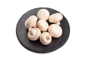 Champignons, close-up, isolated on white background.