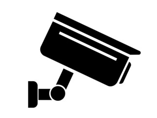 surveillance camera icon,simple flat design - vector