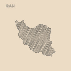 Iran map hand drawn Sketch background vector,
Iran freehand Sketch map,
vintage hand drawn map.