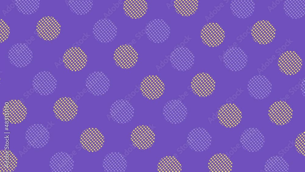 Poster Pattern of geometric shapes in retro, memphis 80s 90s style. Animated vintage abstract background. Seamless pop art design. 4K video motion