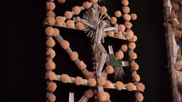 Traditional Mexican altar decorations for the day of the death in Guanajuato, Mexico