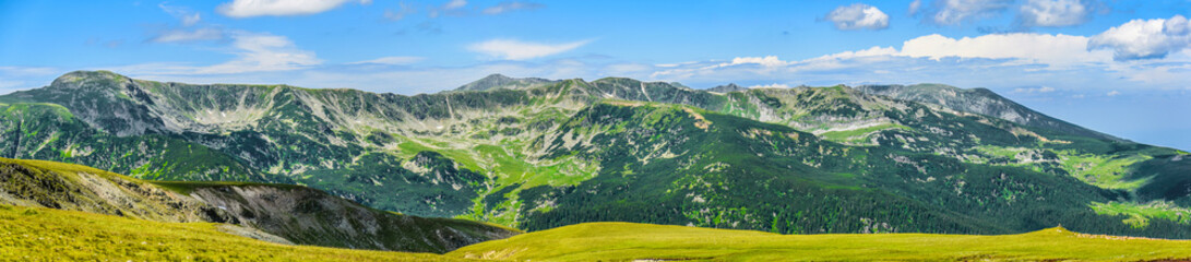 Fototapeta na wymiar Mountain Panorama - Carpathian mountains Romania