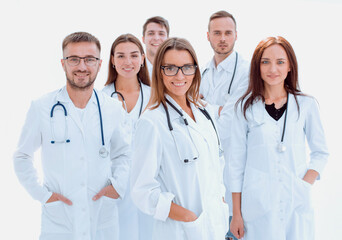 Fototapeta premium close up. group of General practitioners standing together