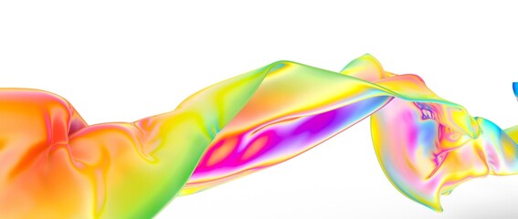 Fototapeta premium Abstract rainbow light wave futuristic