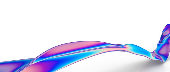 Abstract line fluid colors backgrounds. Trendy Vibrant Fluid Colors. 3d render