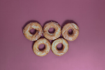 Olympic ring donuts

