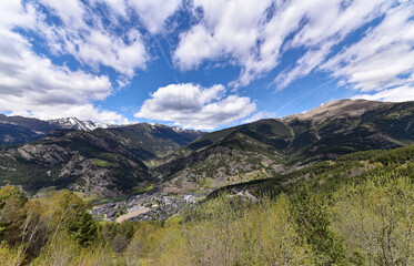 Fototapeta na wymiar Andorra - Ordino - Aussichtspunkt
