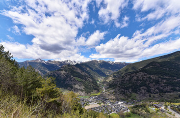 Fototapeta na wymiar Andorra - Ordino - Aussichtspunkt