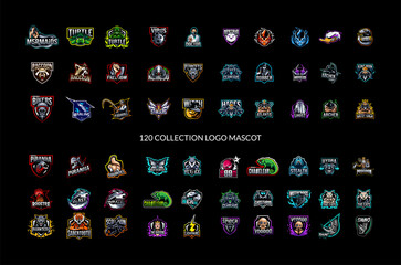 Mega logo mascot collection design