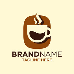 Letter C Coffee Cup, Tea, Chocolate, Logo Design Template Inspiration, Vector Illustration.