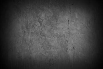 Old wall texture cement dark black gray  background abstract grey color design are light with white gradient background.