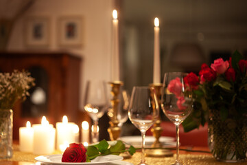 candlelight-dinner zu Hause - Überraschung zum Valentinstag