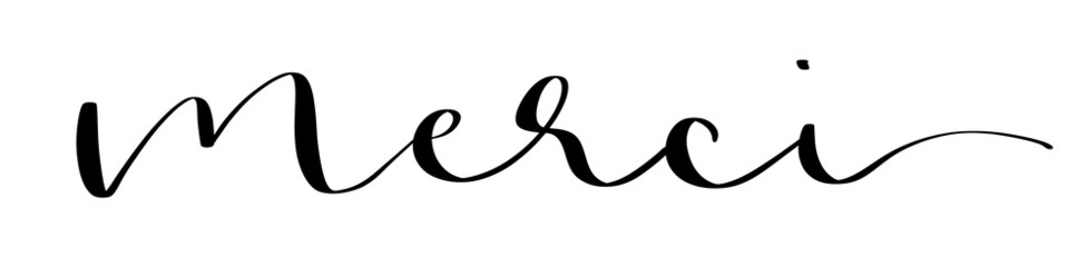 merci calligraphie