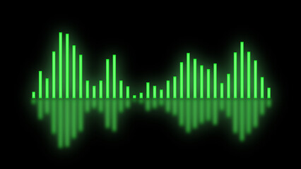 Web Barras display sonido neon