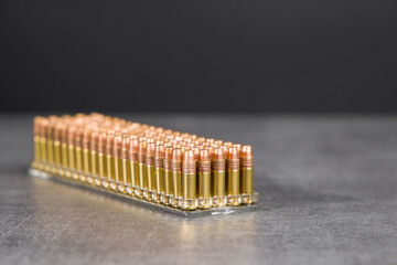 Ammunition 22 lr for rifled weapons.