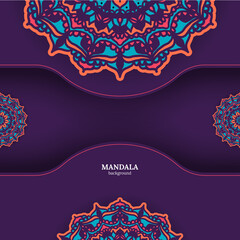 luxury ornamental colorful mandala design background