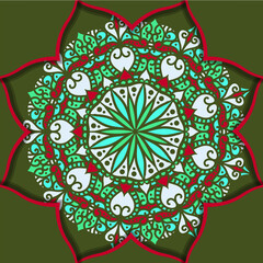 Mandala, Vector Mandala, floral mandala, flower mandala, oriental mandala, coloring mandala. Oriental pattern, vector illustration. Islam, Arabic, Indian, turkish, pakistan, chinese, ottoman motifs