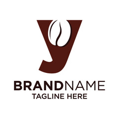 Letter Y Coffee Logo Design Template Inspiration, Vector Illustration.