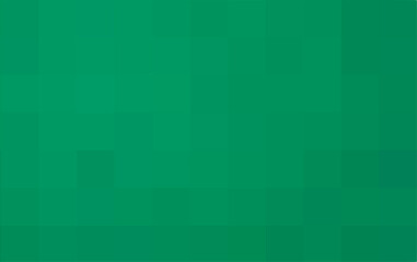 Vector green background. Geometric texture from green squares. A backing of mosaic squares. Abstract green backdrop, space for your design or text. Vector illustration