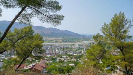 Obraz premium Berat - a city with unusual architecture in Albania