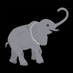 Print black elephant