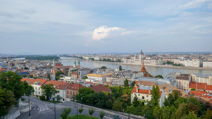 Naklejka na ściany i meble Budapest is the capital of Hungary. A Journey into a Pandemic