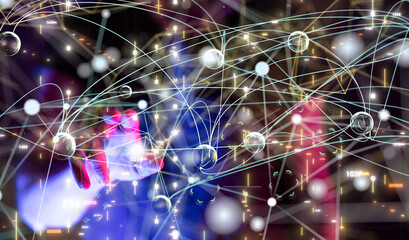 Business intelligence analyst dashboard on virtual