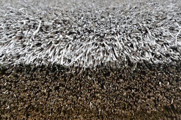 Dark and light straw background