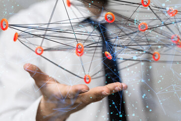 Business intelligence analyst dashboard on virtual