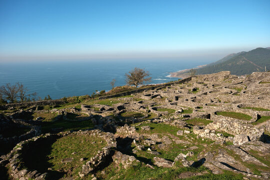 Ruins of ancient stone dwellings